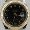 DATEJUST 41 mm ÇELİK ALTIN SİYAH KADRAN