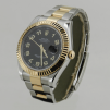 DATEJUST 41 mm ÇELİK ALTIN SİYAH KADRAN