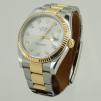 DATEJUST 36 mm ÇELİK ALTIN GRİ PIRLANTA KADRAN