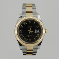 DATEJUST 41 mm ÇELİK ALTIN SİYAH KADRAN