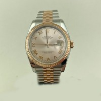 DATEJUST 36 mm ÇELİK ROSE ALTIN JUBILE PINK ROMEN