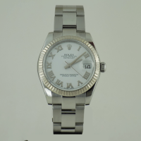 DATEJUST 31 mm ÇELİK BEYAZ ROMEN