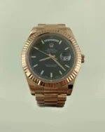 DAY – DATE FULL ROSE ALTIN SİYAH KADRAN