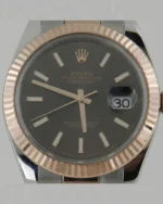 DATEJUST 41 mm ÇELİK ROSE ALTIN CHOCOLATE KADRAN YENİ KASA - Görsel 5