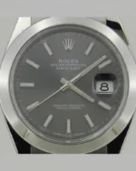 DATEJUST 41 mm ÇELİK RHODIUM KADRAN YENİ KASA - Görsel 3