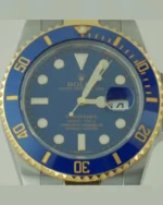 SUBMARINER ÇELİK ALTIN MAVİ KADRAN SERAMİK KASA - Görsel 4