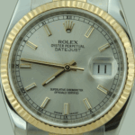 DATEJUST 36 mm ÇELİK ALTIN GRİ KADRAN - Görsel 2