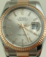 DATEJUST 36 mm ÇELİK ROSE ALTIN GRİ KADRAN - Görsel 2