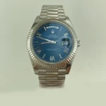 DAY – DATE FULL BEYAZ ALTIN MAVİ KADRAN