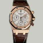 AP ROYAL OAK ROSE ALTIN CHRONO DERİ KAYIŞ