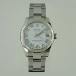 DATEJUST 31 mm ÇELİK BEYAZ ROMEN KADRAN FLUTED