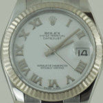 DATEJUST 31 mm ÇELİK BEYAZ ROMEN KADRAN FLUTED - Görsel 2