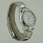 DATEJUST 31 mm ÇELİK BEYAZ ROMEN KADRAN FLUTED - Görsel 4