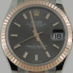 DATEJUST 31 mm ÇELİK ROSE ALTIN RHODIUM GRİ KADRAN - Görsel 2