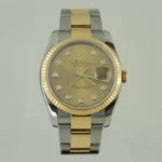 DATEJUST 36 mm ÇELİK ALTIN SARI PIRLANTA KADRAN