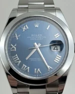 DATEJUST 41 mm ÇELİK AZZURRO KADRAN OYSTER YENİ KASA - Görsel 2