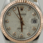 DATEJUST 31 mm ÇELİK ROSE ALTIN PIRLANTA KADRAN - Görsel 2