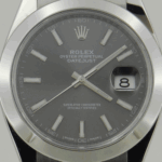 DATEJUST 41 mm ÇELİK RHODIUM KADRAN YENİ KASA - Görsel 2