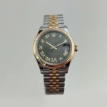 DATEJUST 31 mm ÇELİK ALTIN YEŞİL 6 RAKAM PIRLANTA