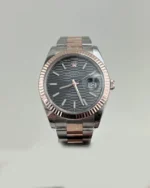 DATEJUST 41 mm ÇELİK ROSE ALTIN RHODIUM MOTİF KADRAN