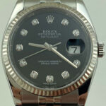 DATEJUST 36 mm ÇELİK SİYAH PIRLANTA KADRAN JUBILE - Görsel 2