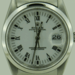 DATE 34 mm ÇELİK BEYAZ ROMEN - Görsel 2