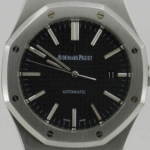 ROYAL OAK ÇELİK 41 SİYAH KADRAN - Görsel 2